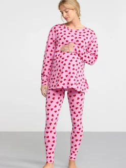 Nattplagg>Lindex Mom Pyjamasset Light Pink