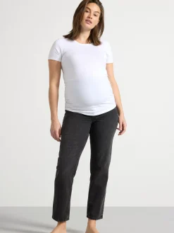 Jeans>Lindex Mom Raka Croppade Jeans Black