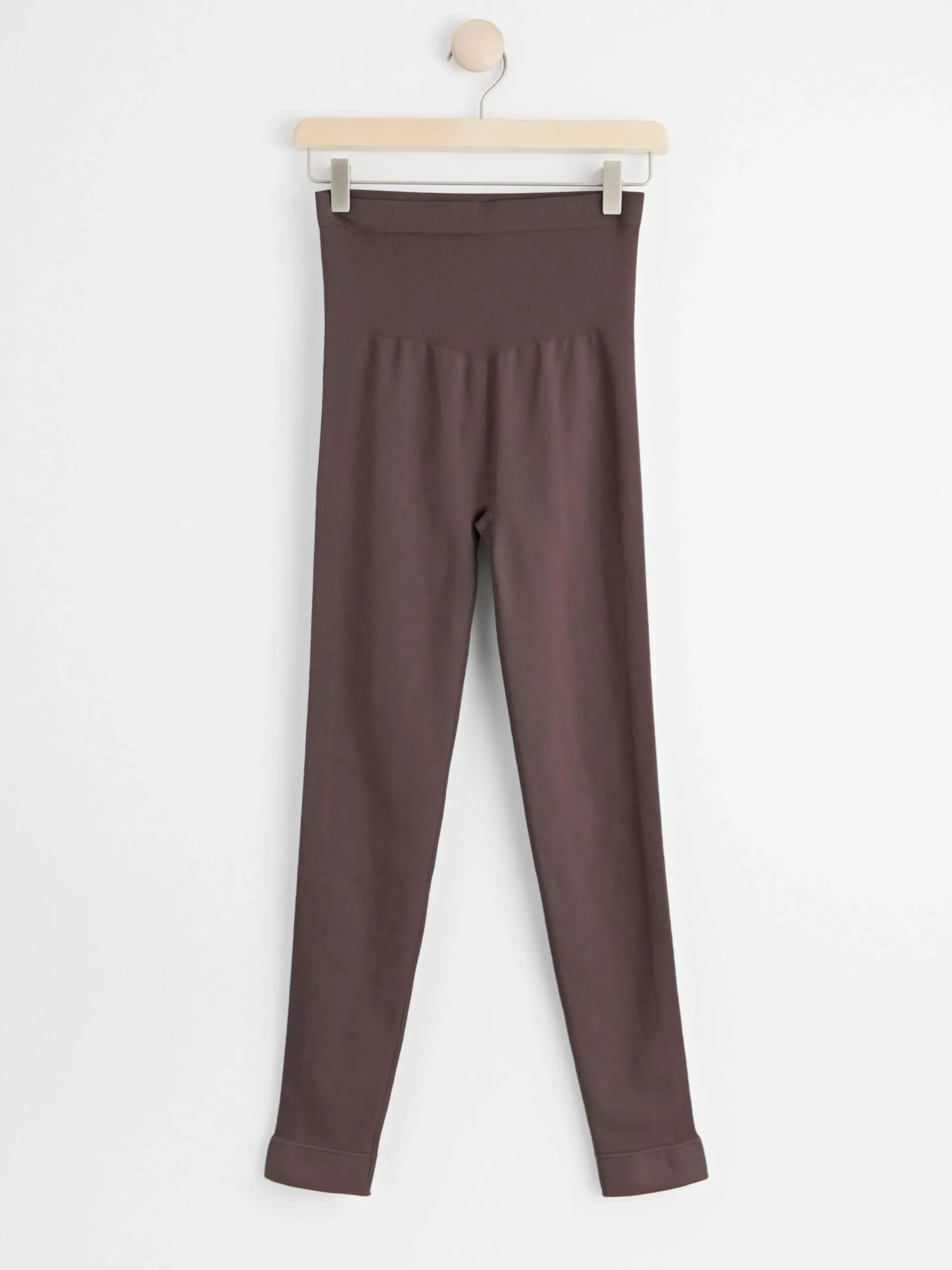 Träningskläder>Lindex Mom Seamless Traningstights Dark Dusty Brown