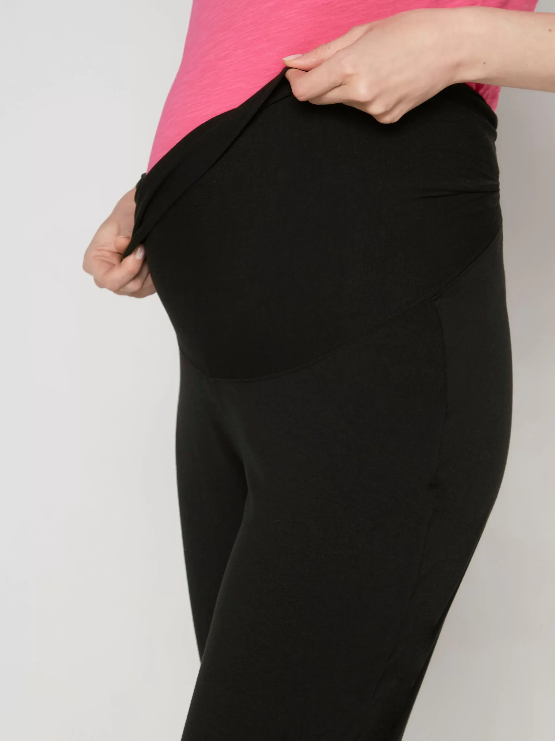 Byxor>Lindex Mom Svarta Trikabyxor Black