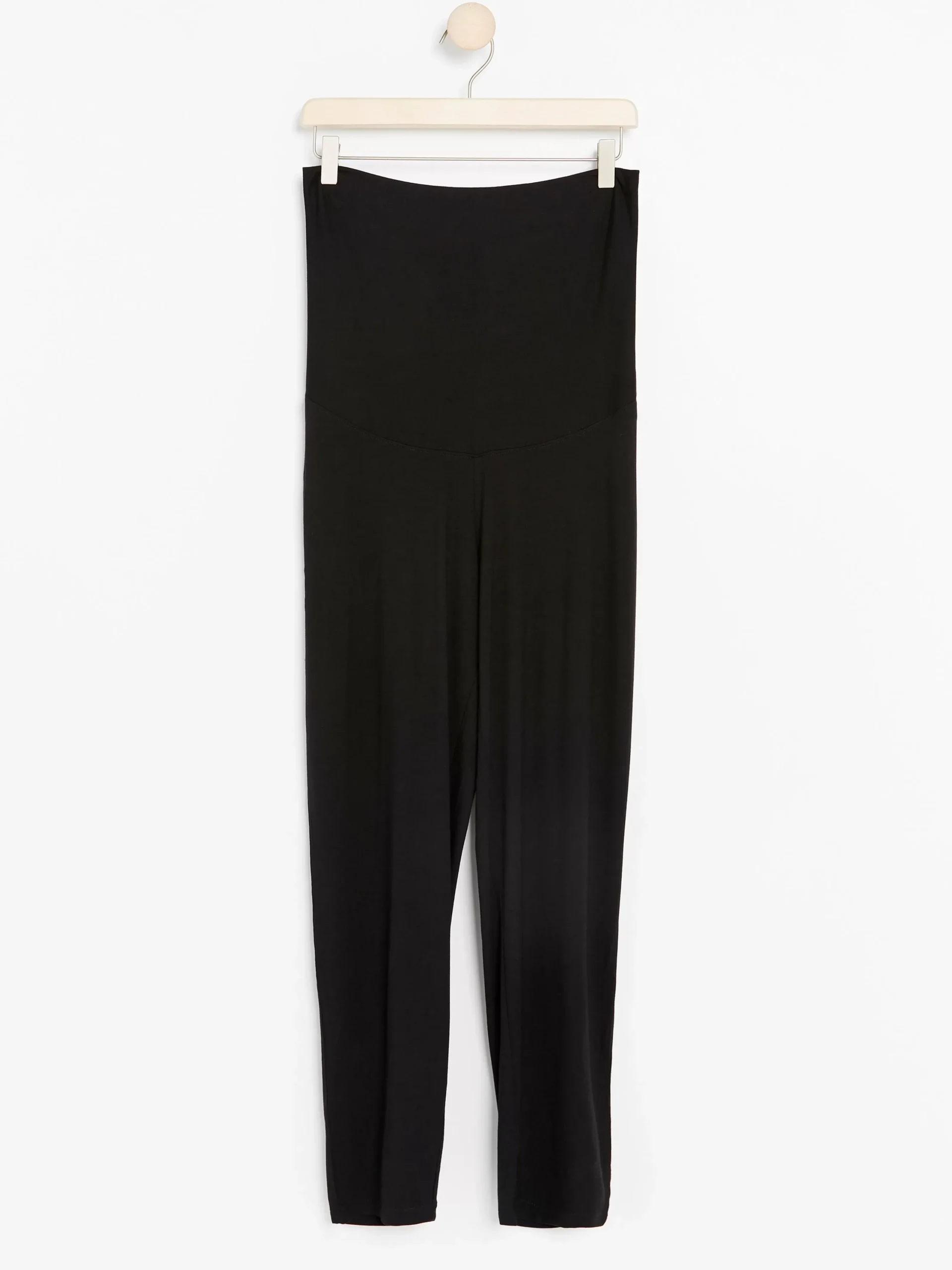 Byxor>Lindex Mom Svarta Trikabyxor Black