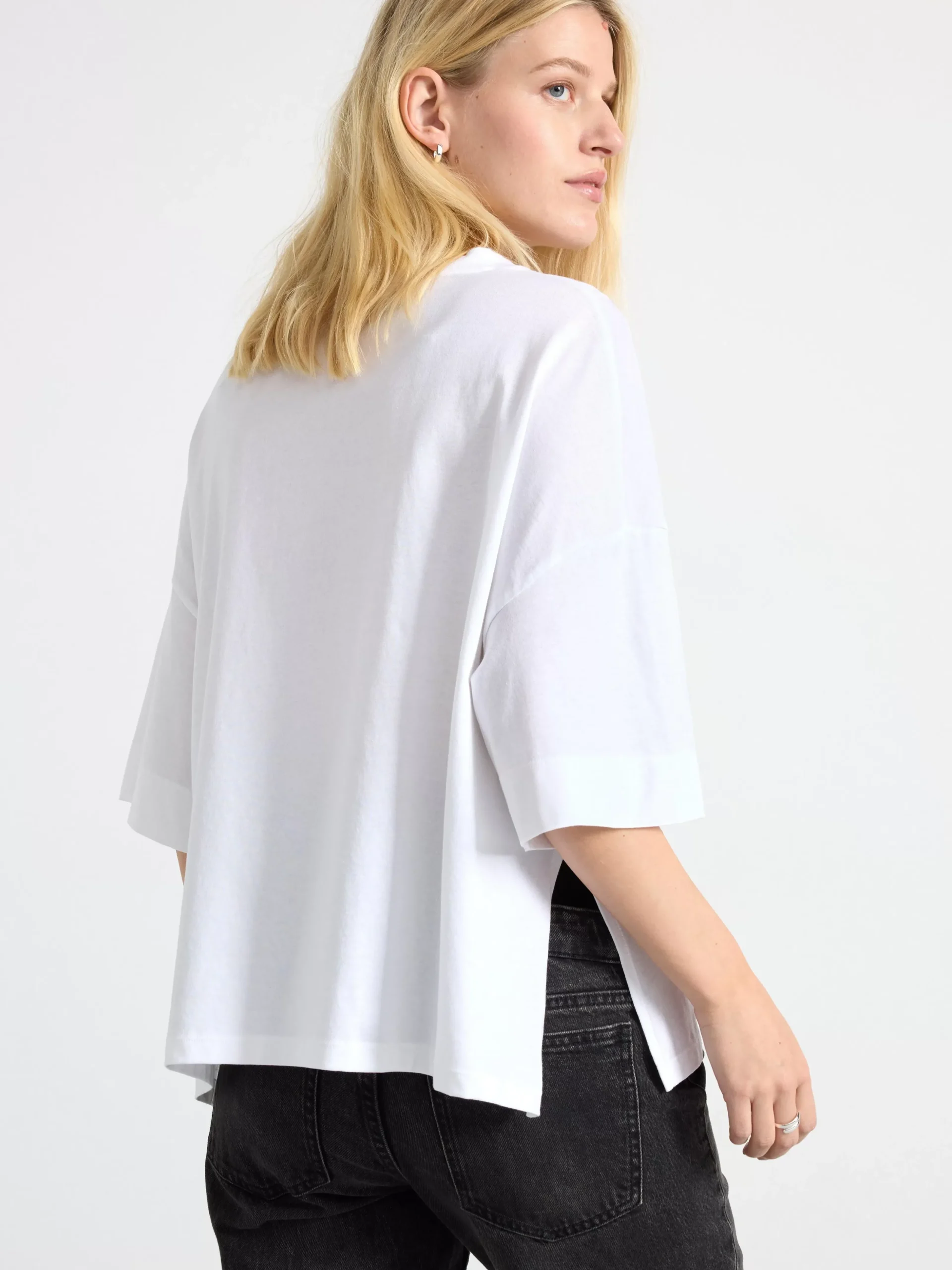 Toppar & T-Shirts>Lindex Mom T-Shirt I Bomull White