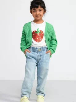 Tröjor & Cardigans>Lindex Monsterstickad Cardigan Green