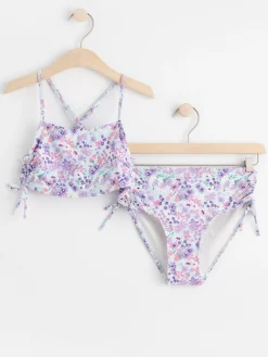 Badkläder & Uv>Lindex Monstrad Bikini Med Dragsko Light Blue