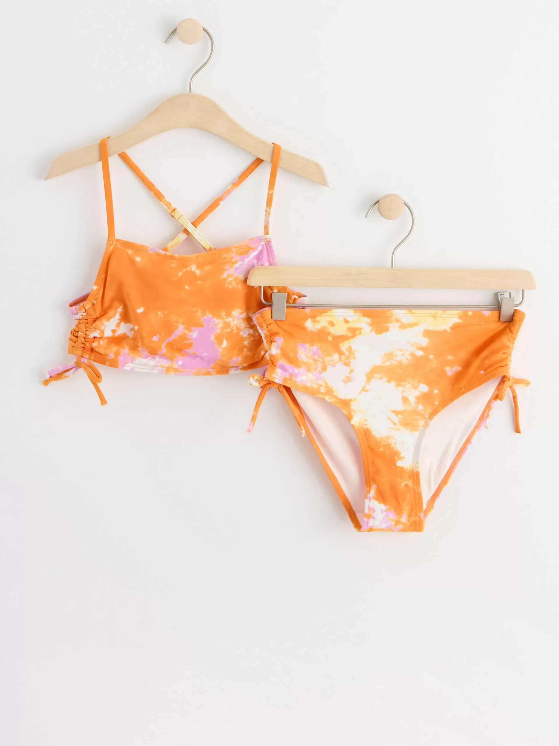 Badkläder & Uv>Lindex Monstrad Bikini Med Dragsko Light Dusty Orange