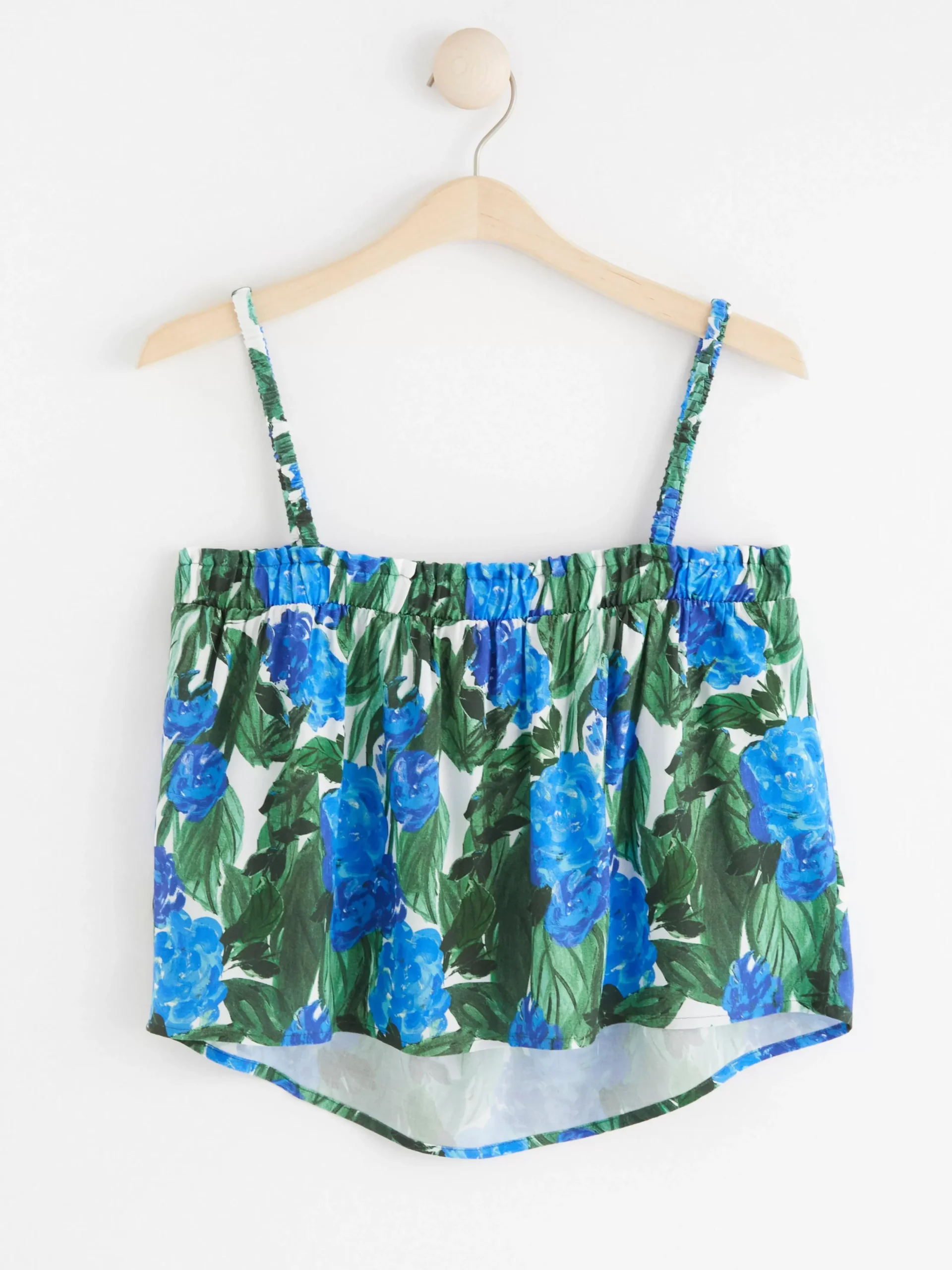 Toppar & T-Shirts>Lindex Monstrad Croppad Topp Blue