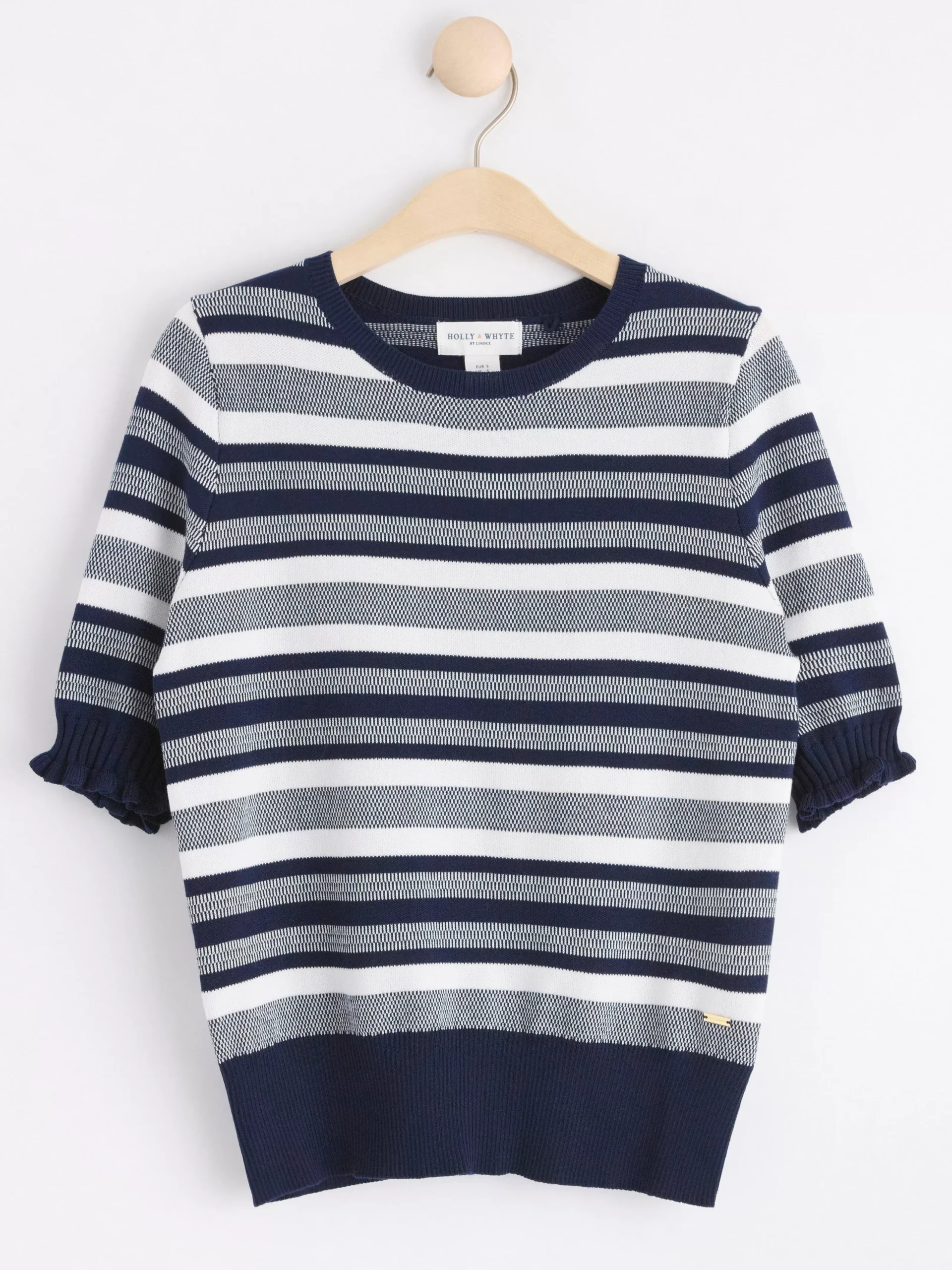 Tröjor & Cardigans>Lindex Monstrad Kortarmad Troja Navy