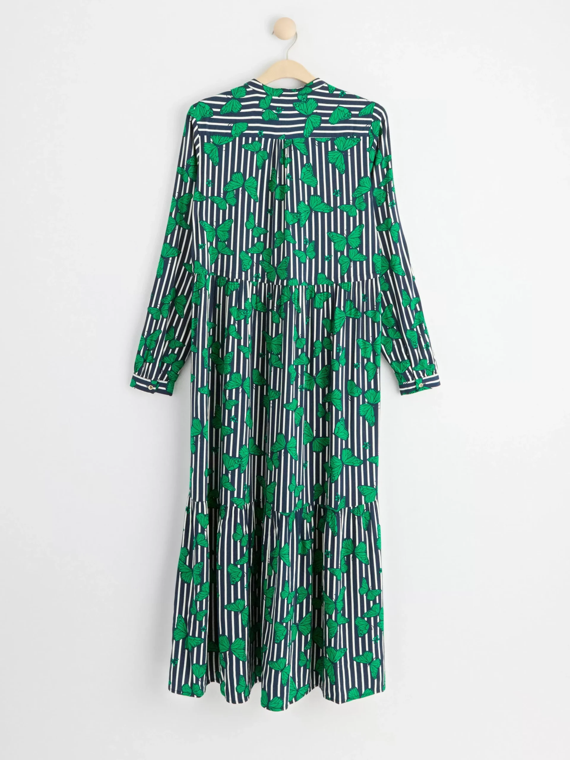 Klänningar>Lindex Monstrad Langarmad Klanning Green