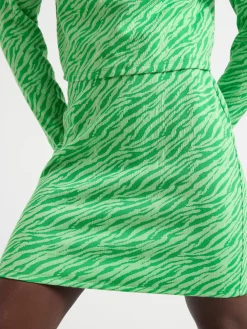Kjolar>Lindex Monstrad Minikjol Green