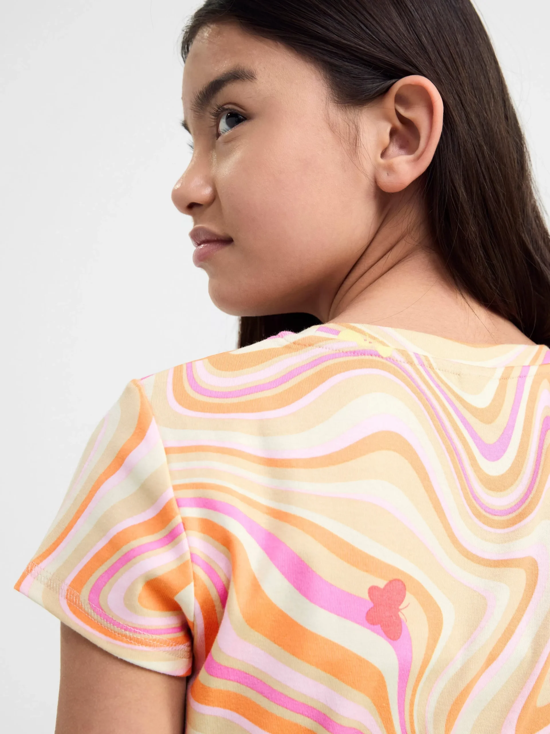 Toppar & T-Shirts>Lindex Monstrad T-Shirt Beige