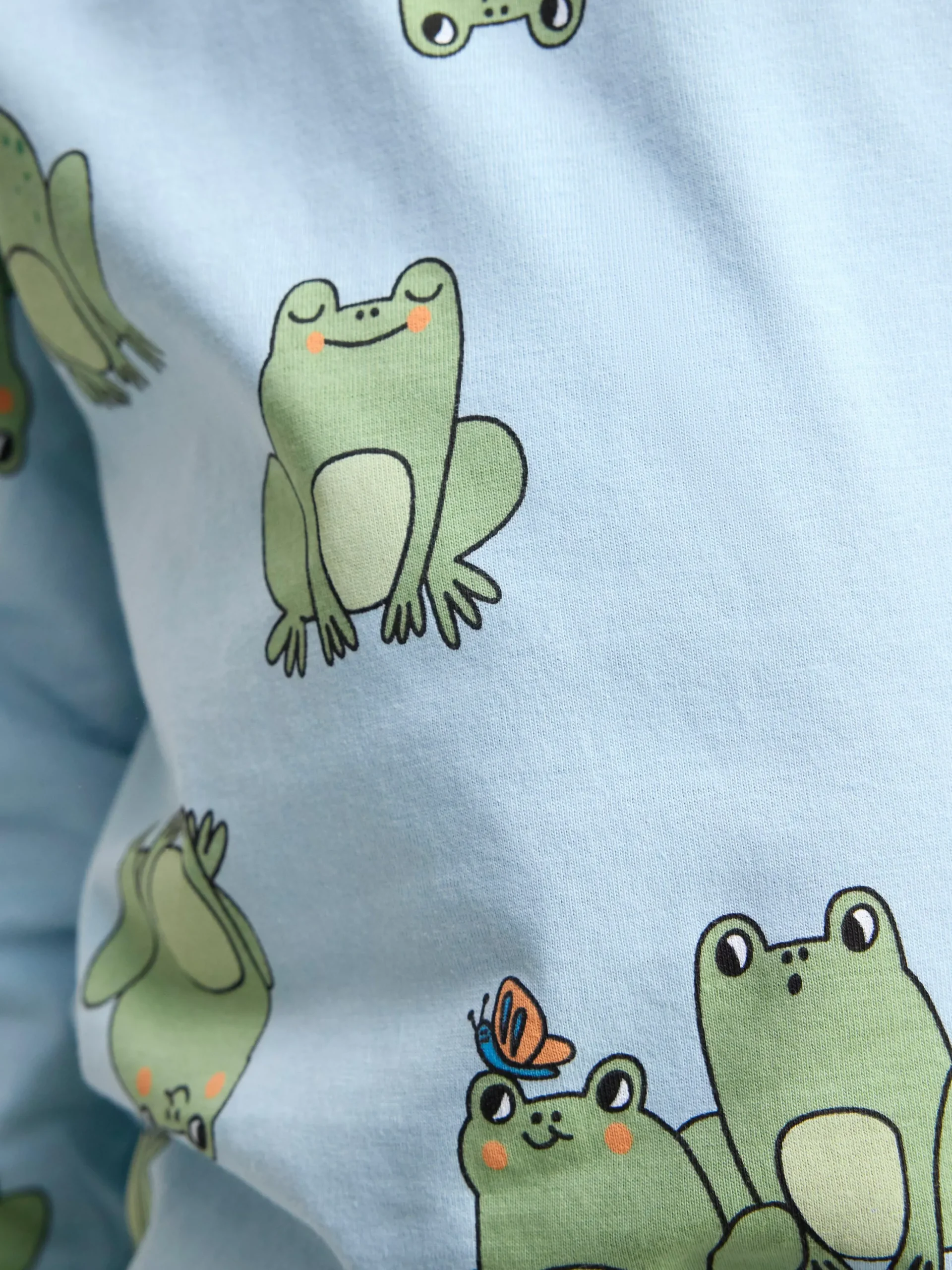 Nattplagg>Lindex Monstrat Pyjamasset Light Blue