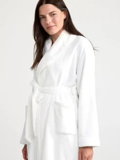 Nattplagg>Lindex Morgonrock I Fleece Off White