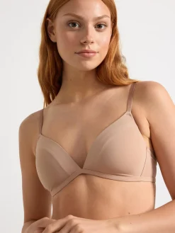 Bh>Lindex Mynta Bygellos Bh Beige