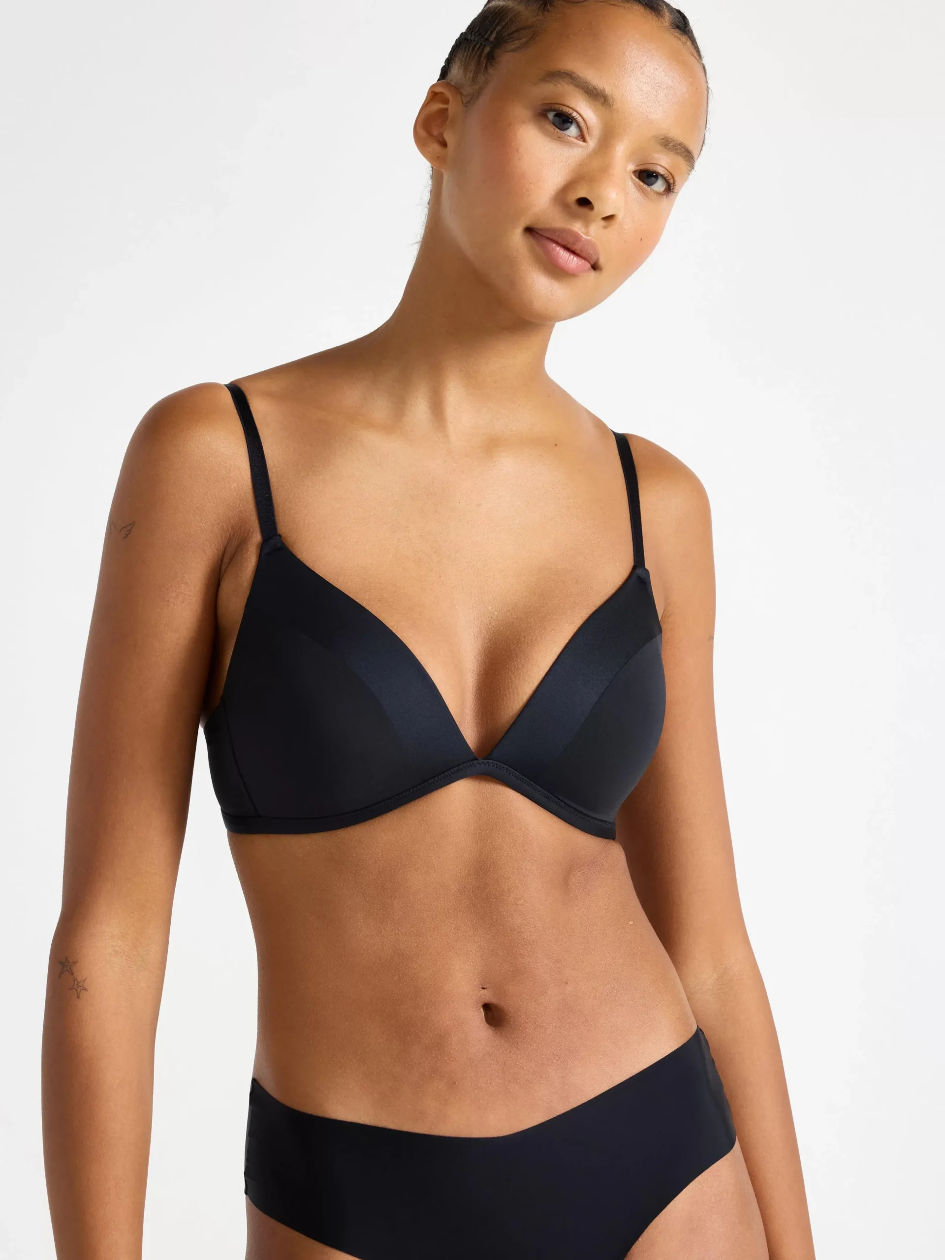 Bh>Lindex Mynta Bygellos Bh Black