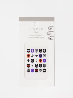 Accessoarer>Lindex Nagelklistermarken Som Lyser I Morkret Black