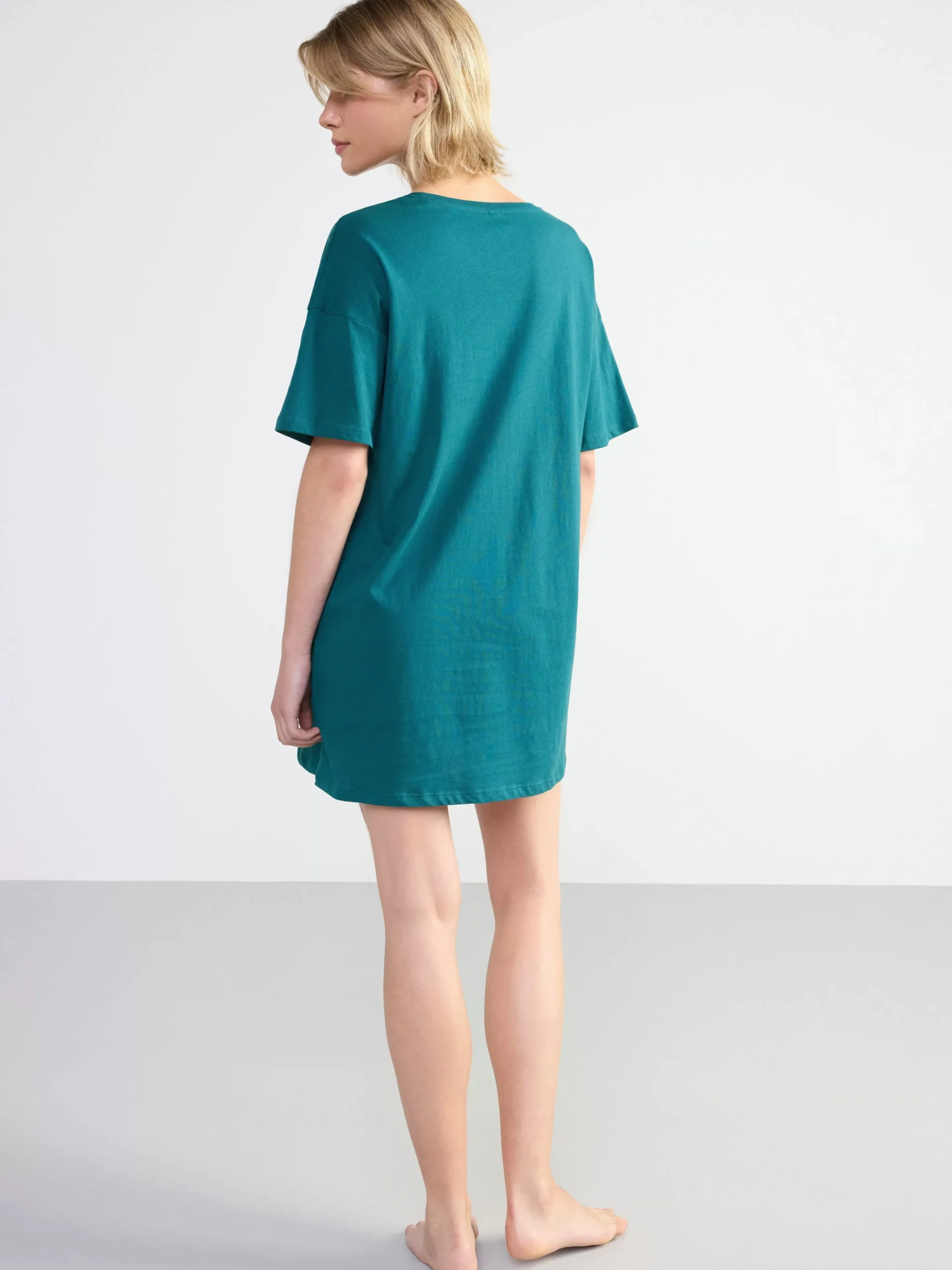 Nattplagg>Lindex Nattlinne I T-Shirt-Modell Dark Green