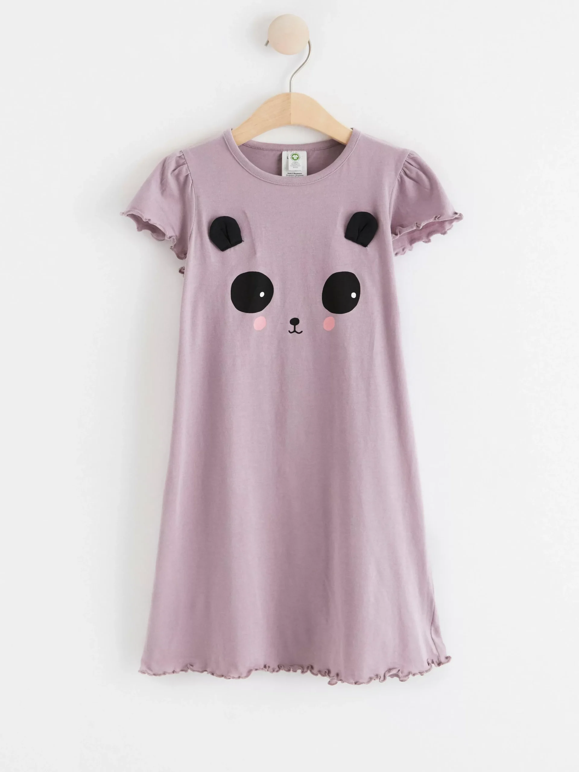 Nattplagg>Lindex Nattlinne Med Panda Light Dusty Lilac