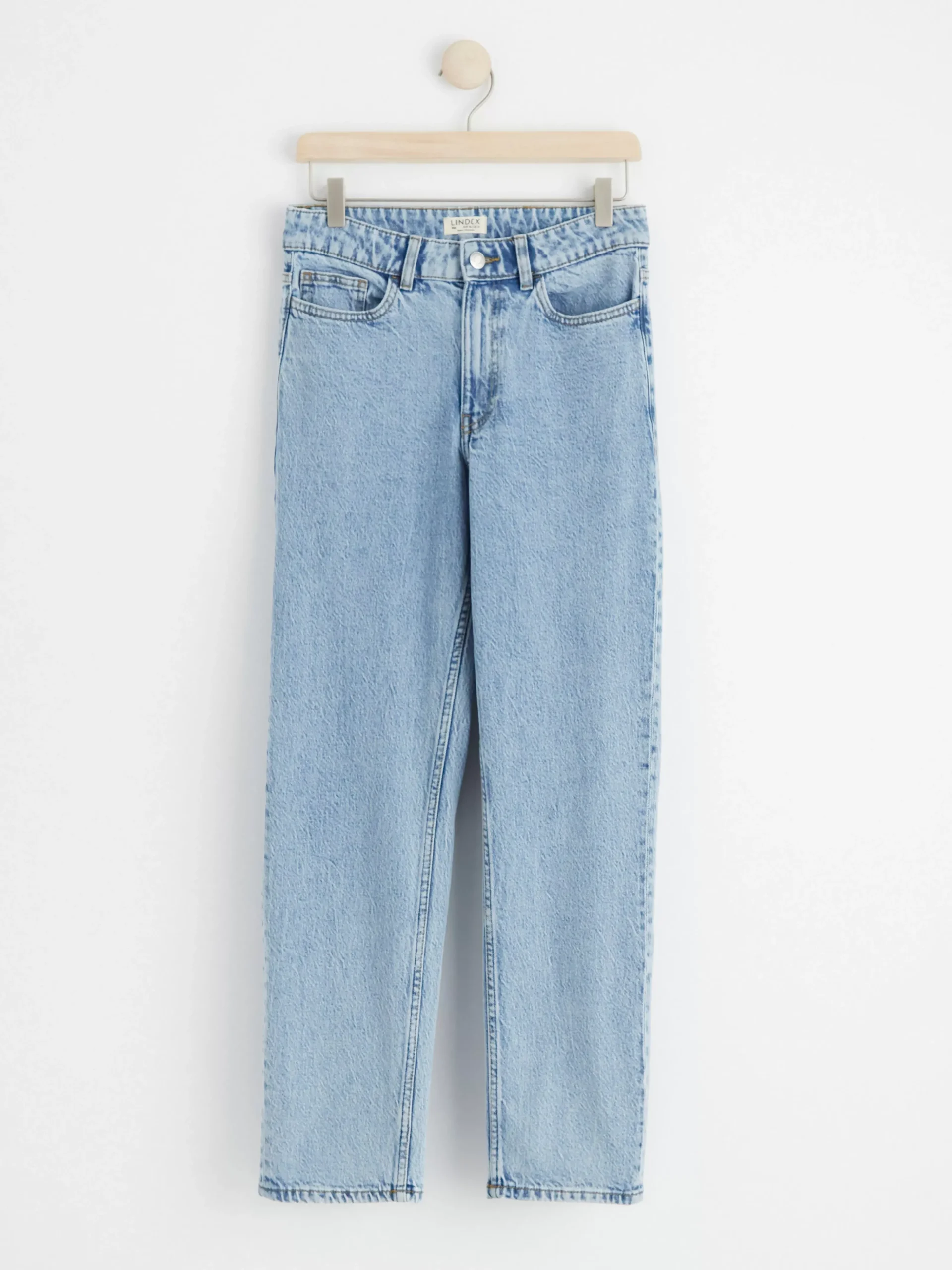 Jeans>Lindex Nea Croppade Raka Jeans Light Denim