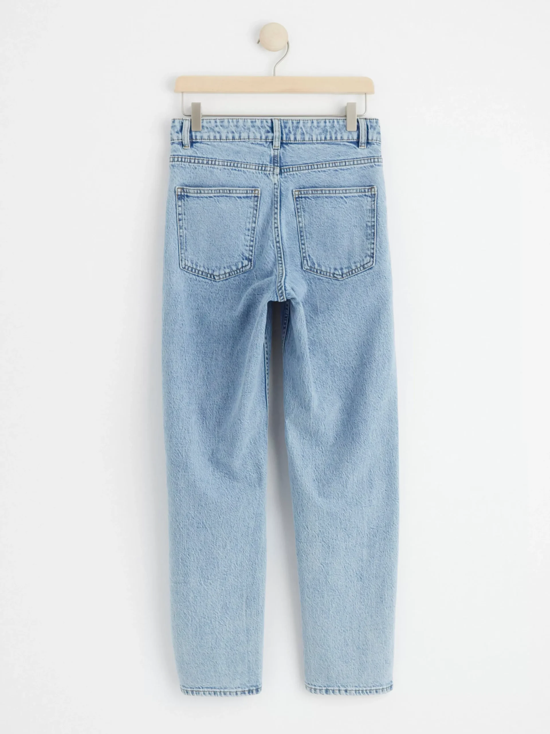 Jeans>Lindex Nea Croppade Raka Jeans Light Denim