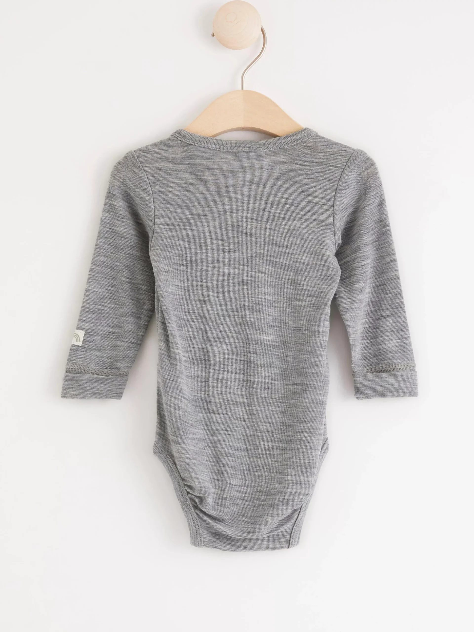 Bodies>Lindex Omlottbody I Merinoull Grey Melange