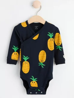 Bodies>Lindex Omlottbody Med Ananaser Dark Navy