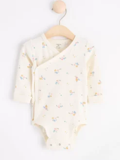 Bodies>Lindex Omlottbody Med Blommor Light Dusty White