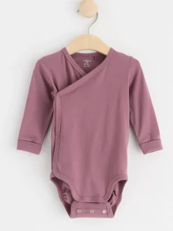 Bodies>Lindex Omlottbody Med Langa Armar Dusty Lilac