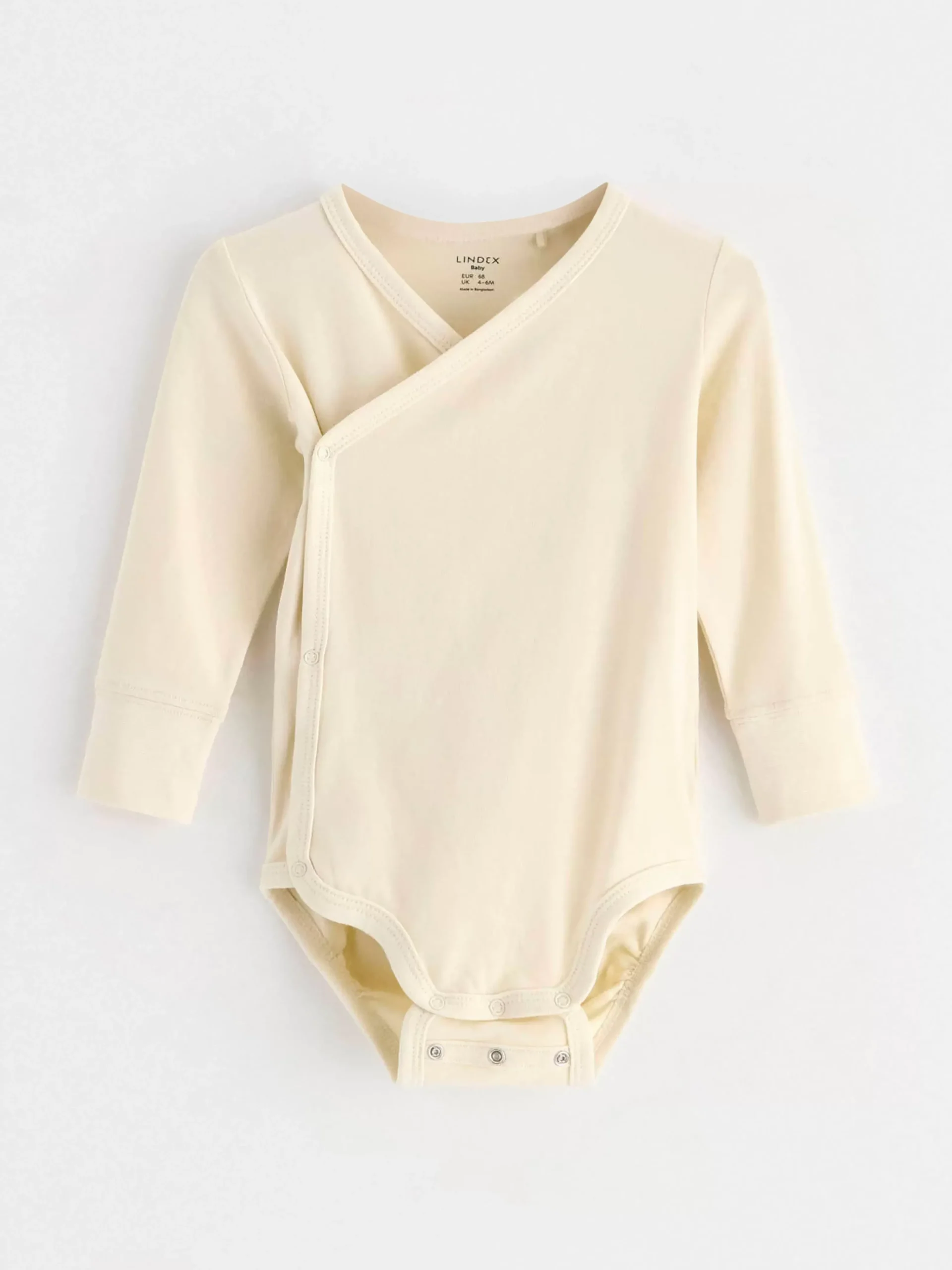 Bodies>Lindex Omlottbody Med Langa Armar Light Beige