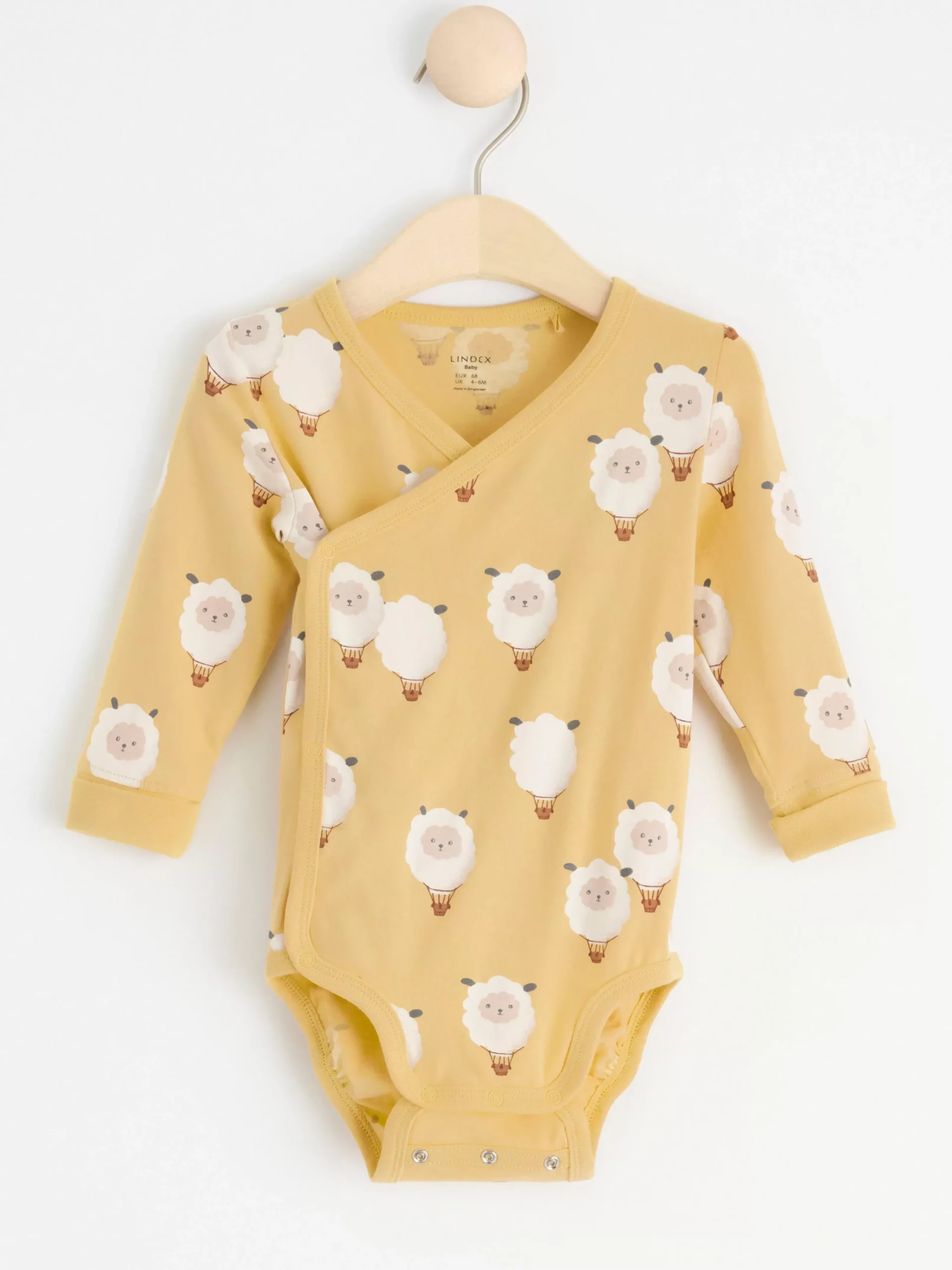 Bodies>Lindex Omlottbody Med Luftballongdjur Light Dusty Yellow