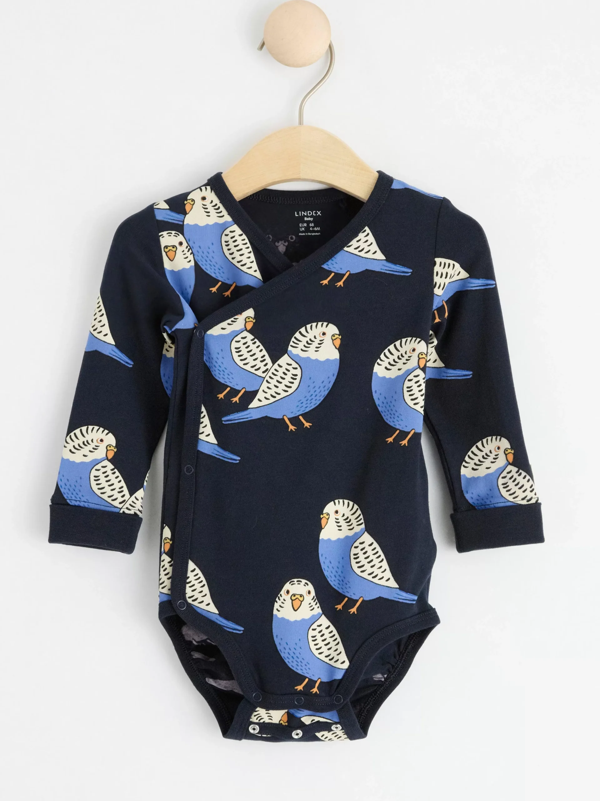 Bodies>Lindex Omlottbody Med Undulater Dark Navy