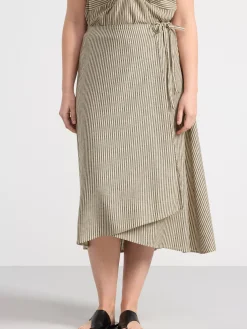 Kjolar>Lindex Omlottkjol I Linneblandning Beige