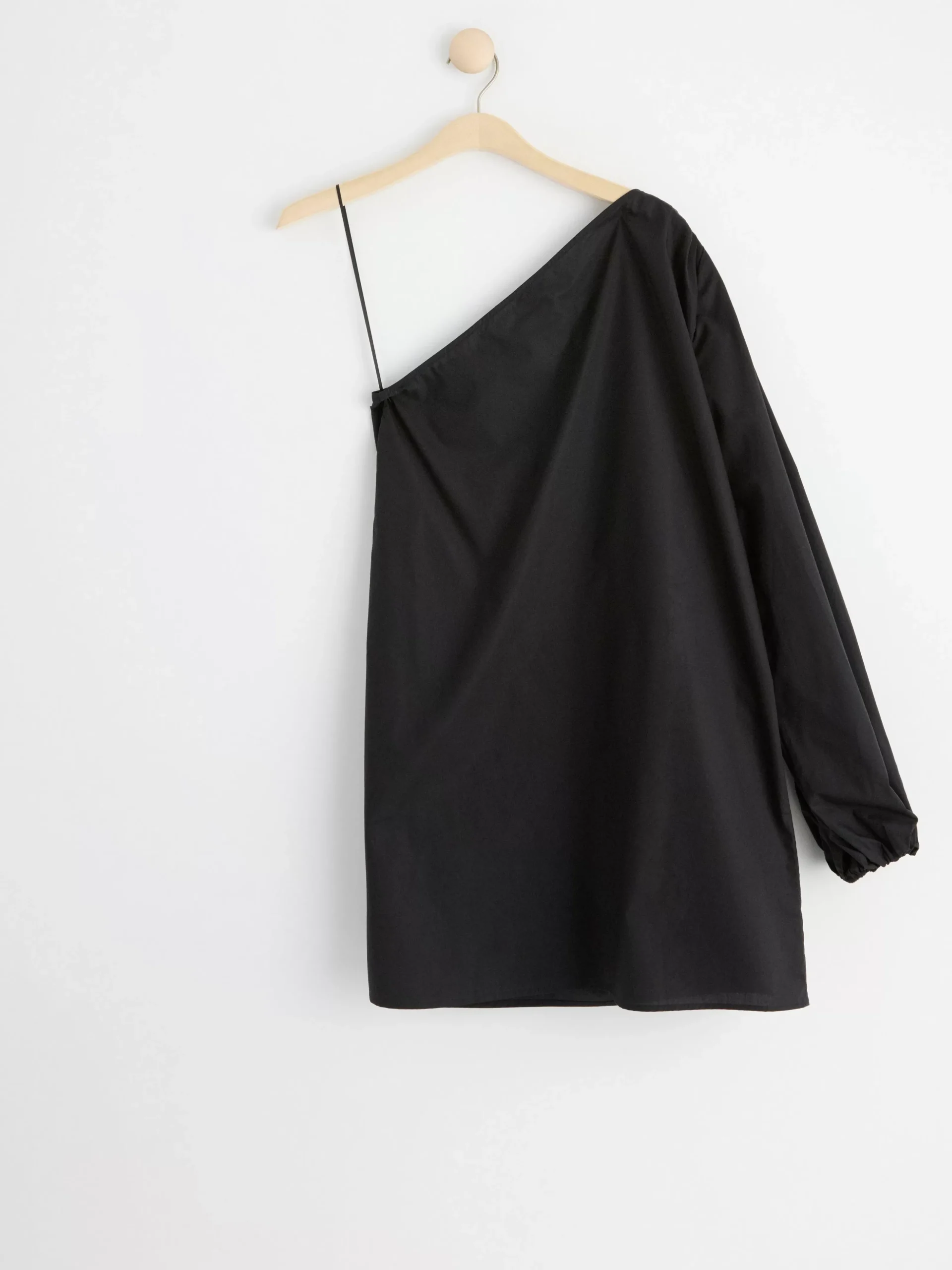 Klänningar>Lindex One-Shoulder Klanning Black