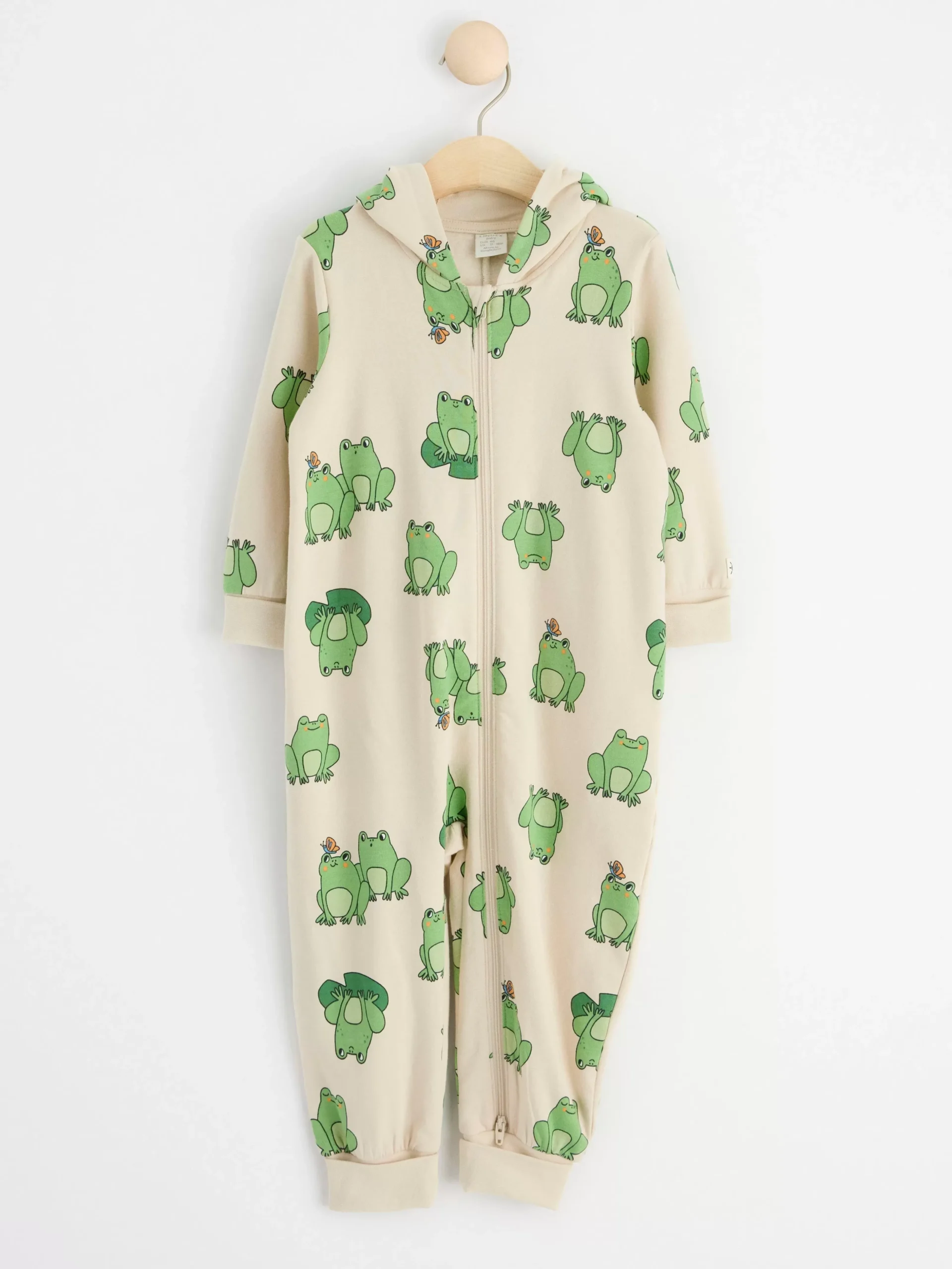 Jumpsuits & Onesies>Lindex Onesie Med Tvavagsdragkedja Och Huva Light Beige