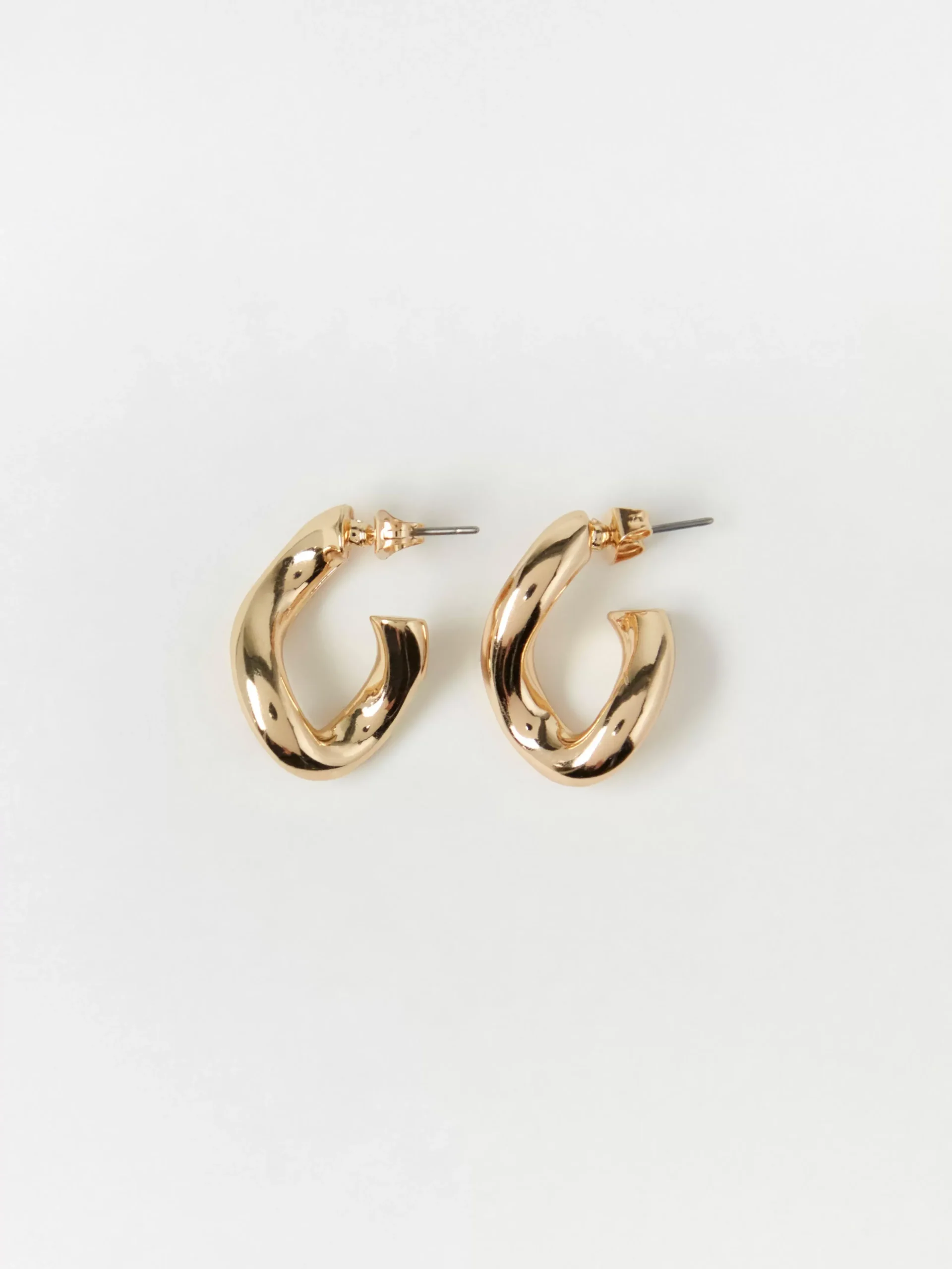 Accessoarer>Lindex Oregelbundet Formade Creolorhangen Gold