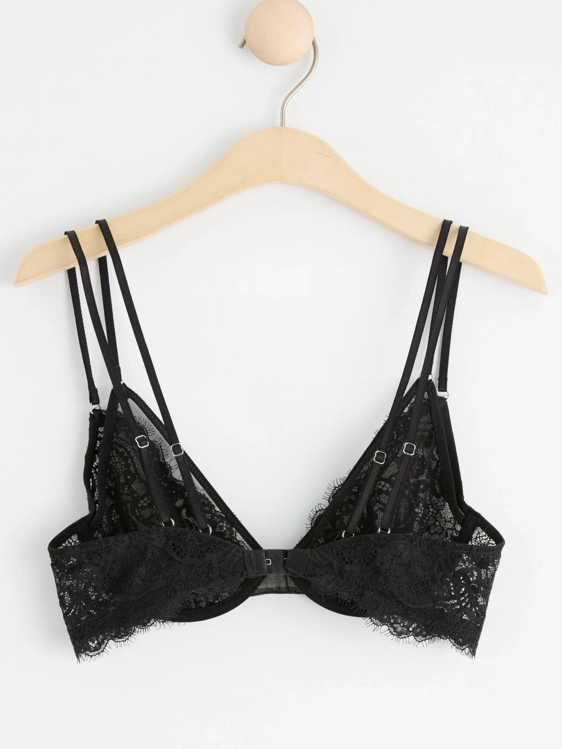 Bh>Lindex Ovadderad Bh Med Spets Black