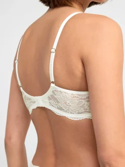 Bh>Lindex Ovadderad Bh Med Spets Light Dusty White