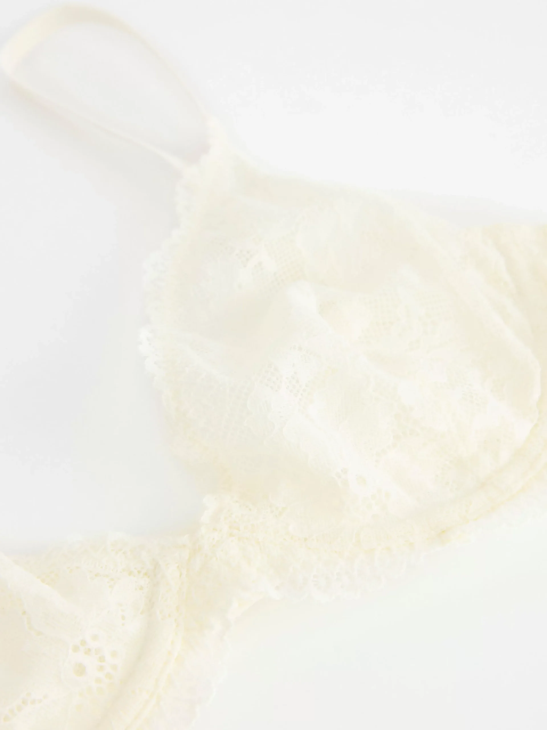 Bh>Lindex Ovadderad Bh Med Spets Light Dusty White