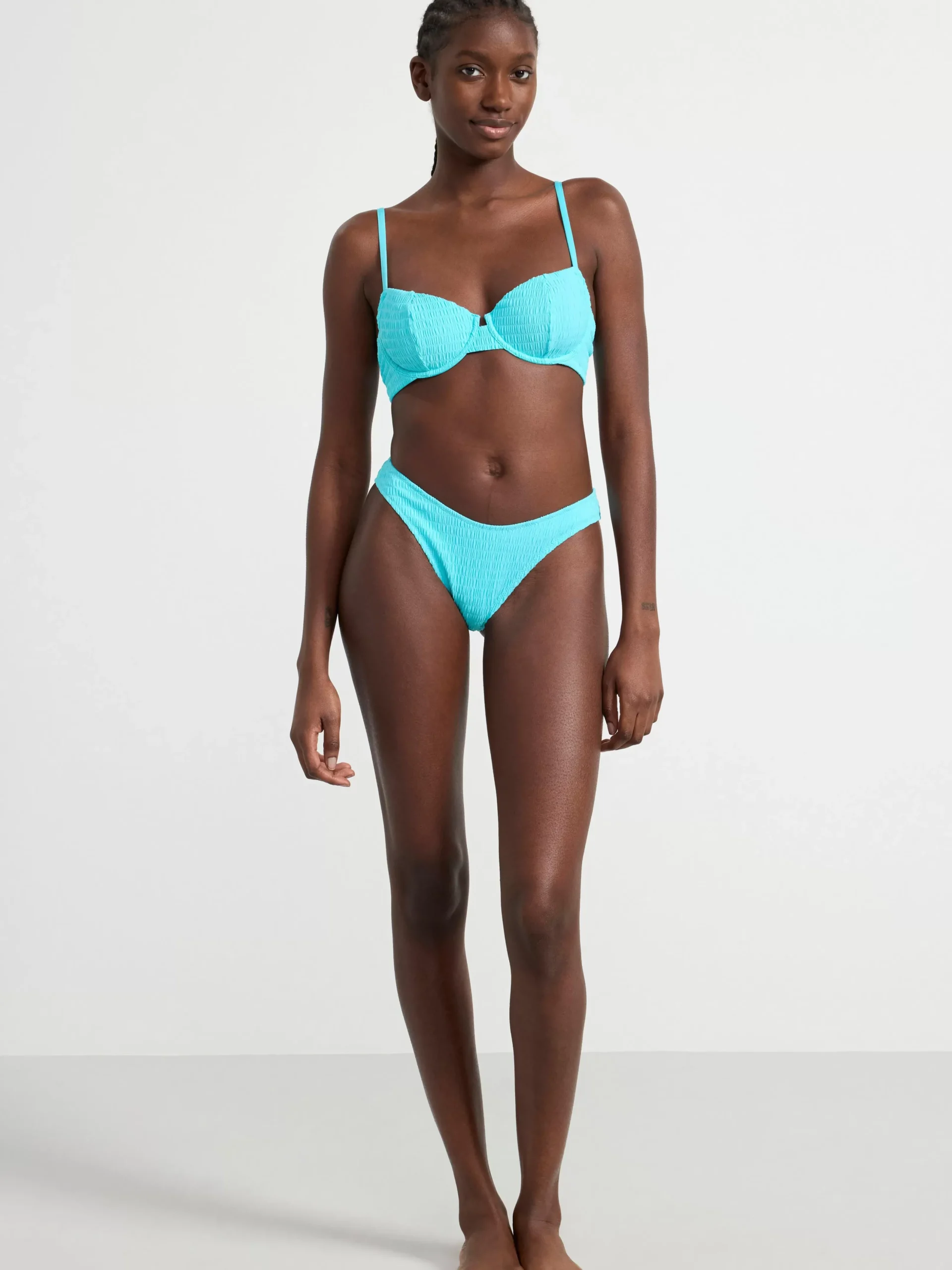 Badkläder>Lindex Ovadderad Bikini Bh Turquoise