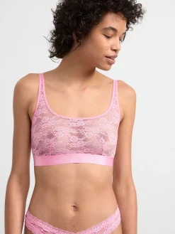 Bh>Lindex Ovadderad Topp I Spets Light Pink
