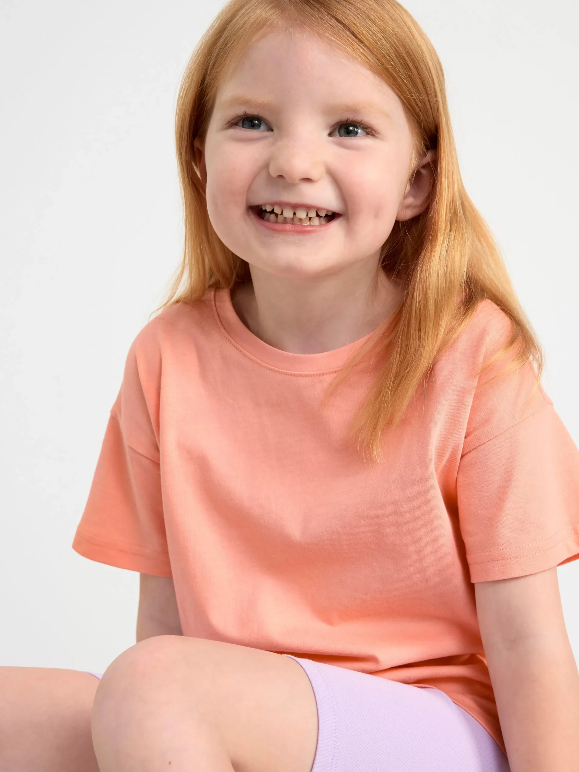 Toppar & T-Shirts>Lindex Oversize T-Shirt Light Coral