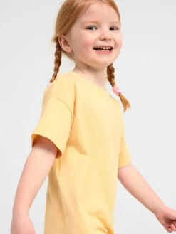 Toppar & T-Shirts>Lindex Oversize T-Shirt Light Dusty Yellow