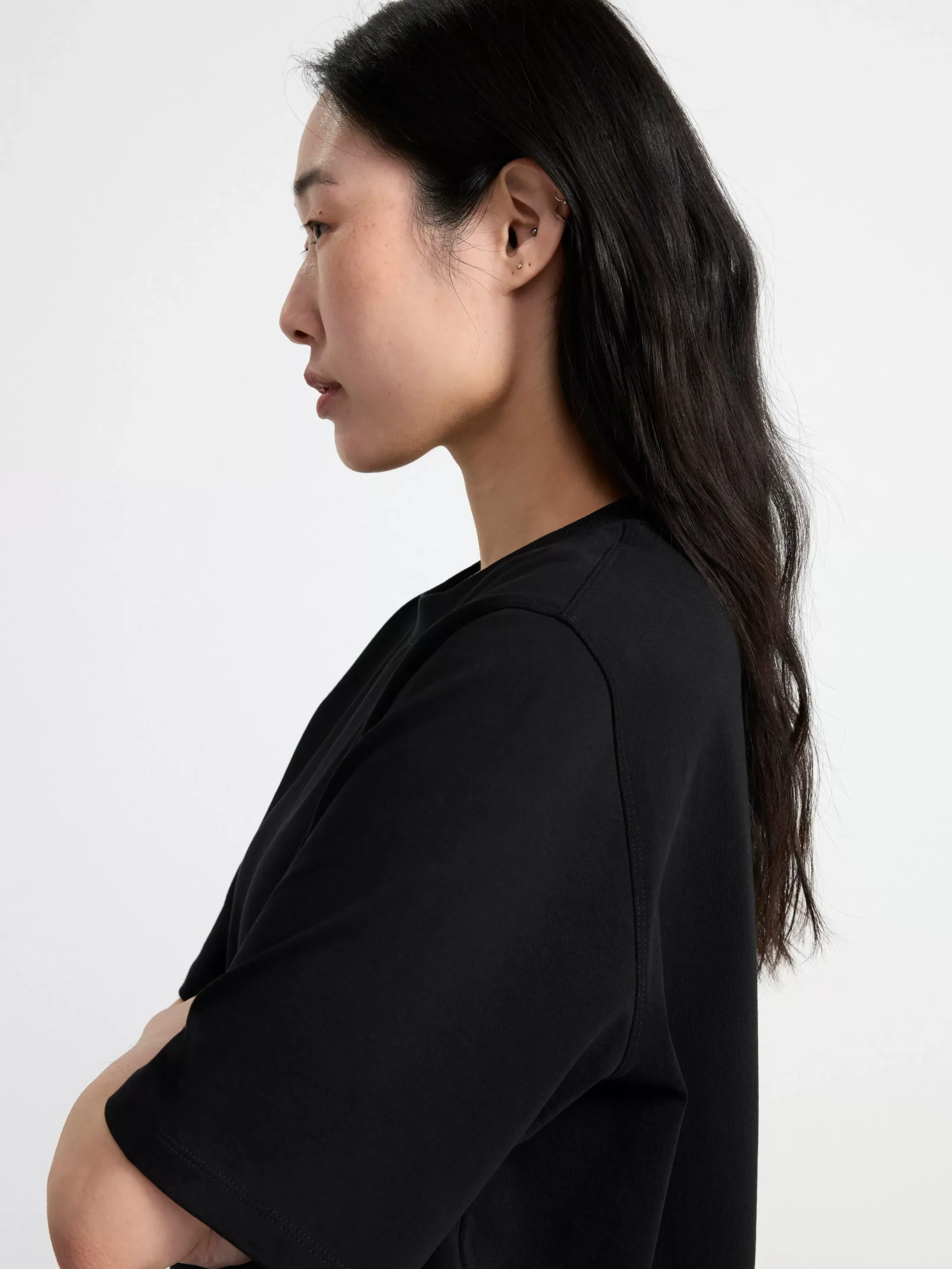 Toppar & T-Shirts>Lindex Oversized T-Shirt Black