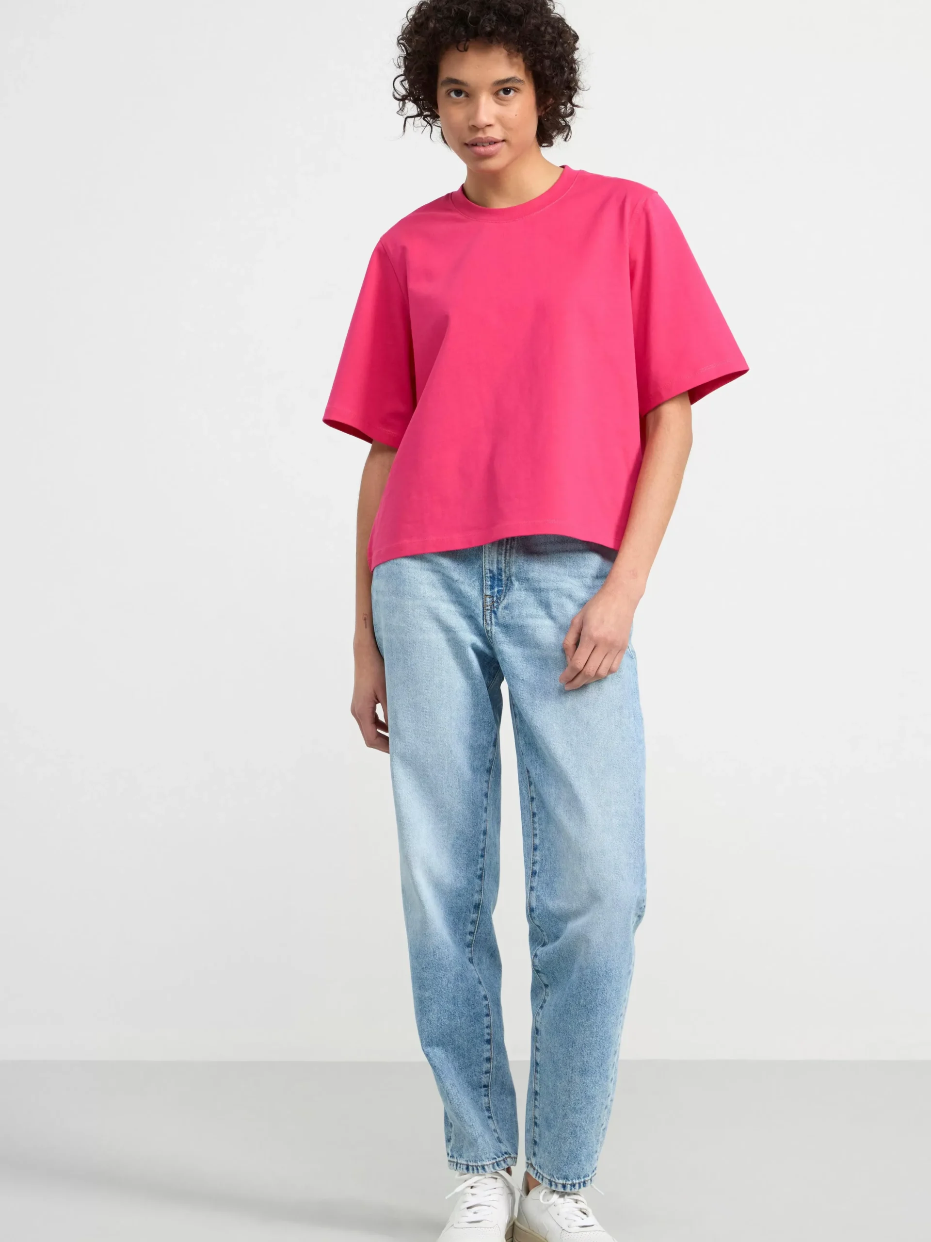 Toppar & T-Shirts>Lindex Oversized T-Shirt Strong Pink