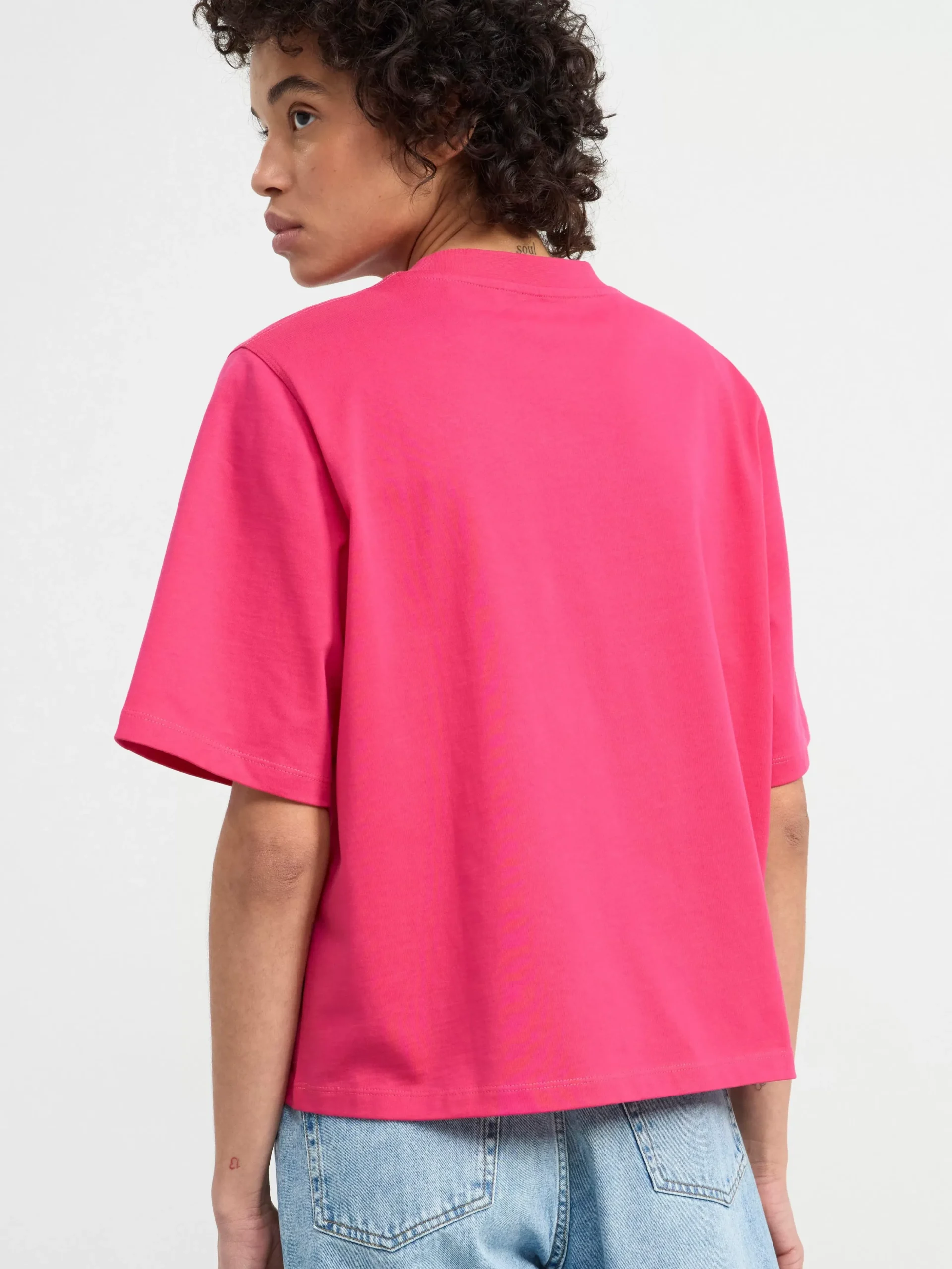 Toppar & T-Shirts>Lindex Oversized T-Shirt Strong Pink