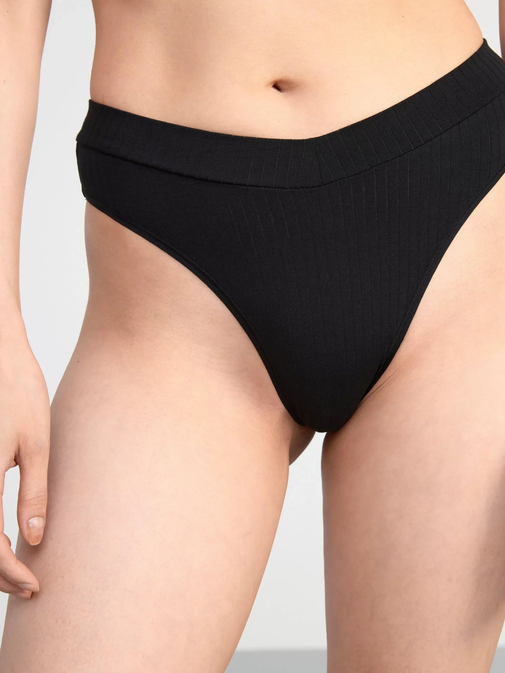Trosor>Lindex 3-Pack Brazilian Trosor Midi Waist Dark Dusty Brown