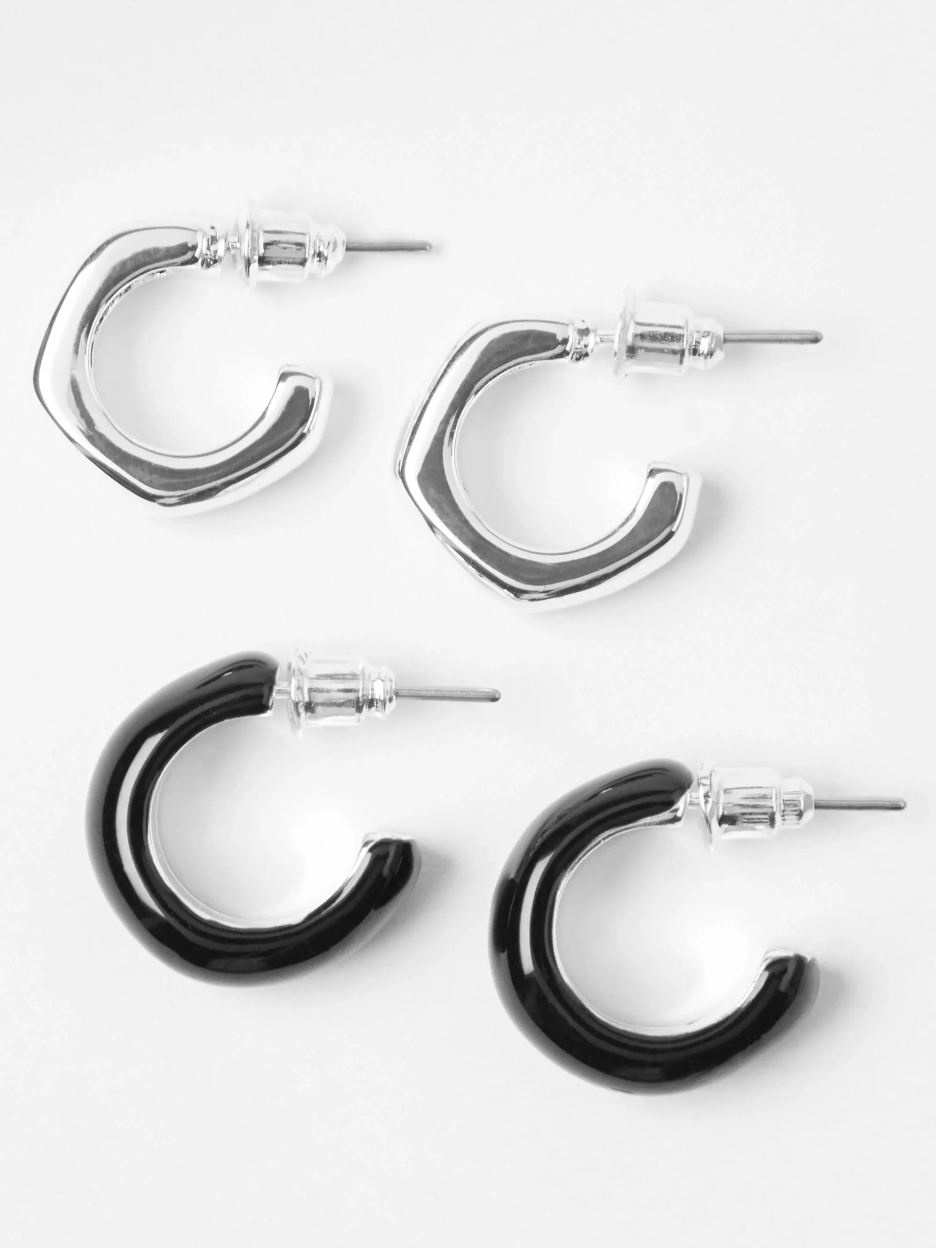 Accessoarer>Lindex 2-Pack Creolorhangen Black