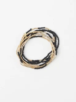 Accessoarer>Lindex 8-Pack Elastiska Armband Black