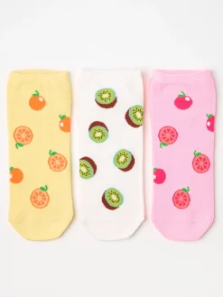 Underkläder>Lindex 3-Pack Footies Med Frukter Light Pink