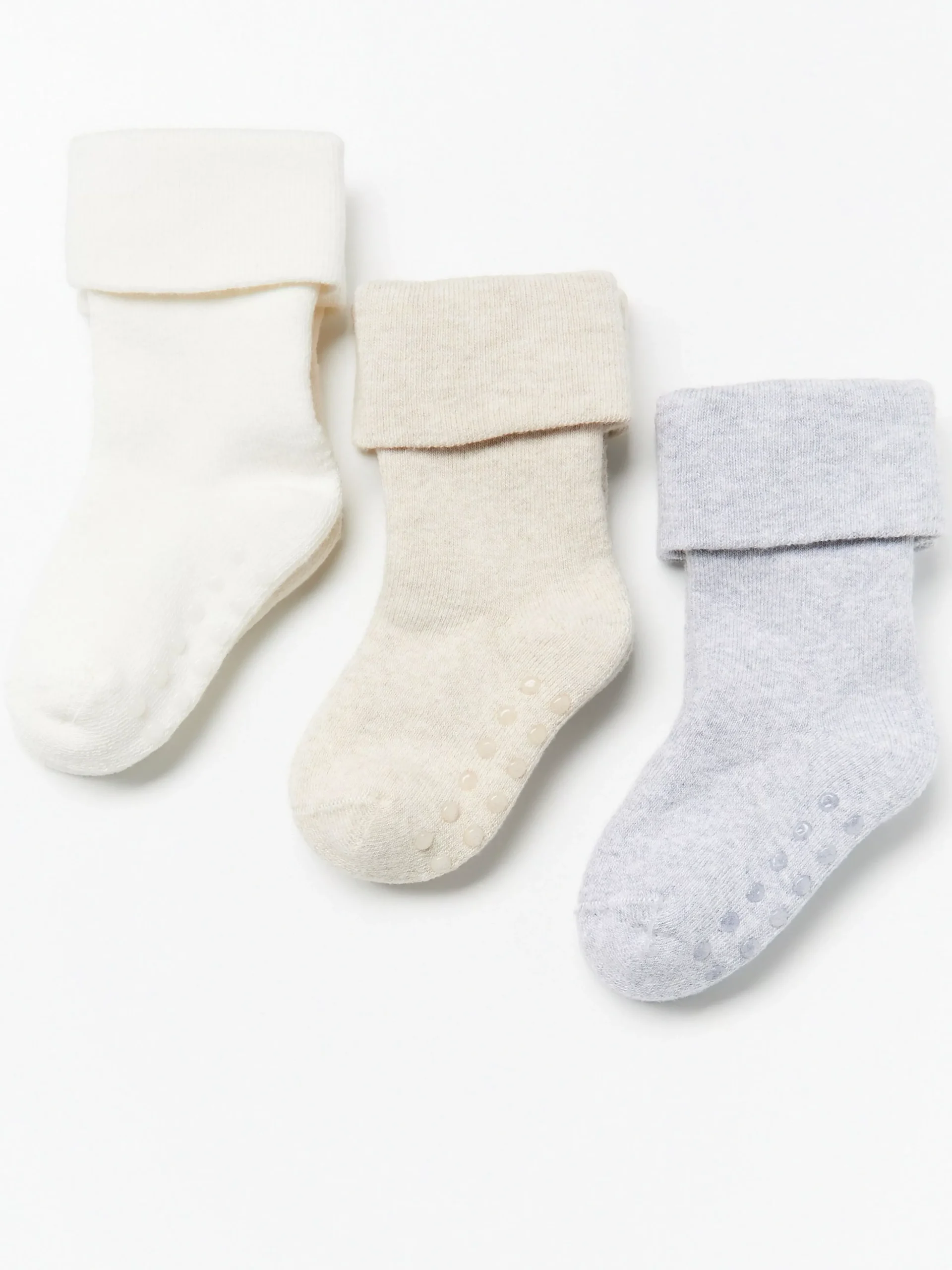 Nyfodd>Lindex 3-Pack Frottestrumpor Light Beige Melange
