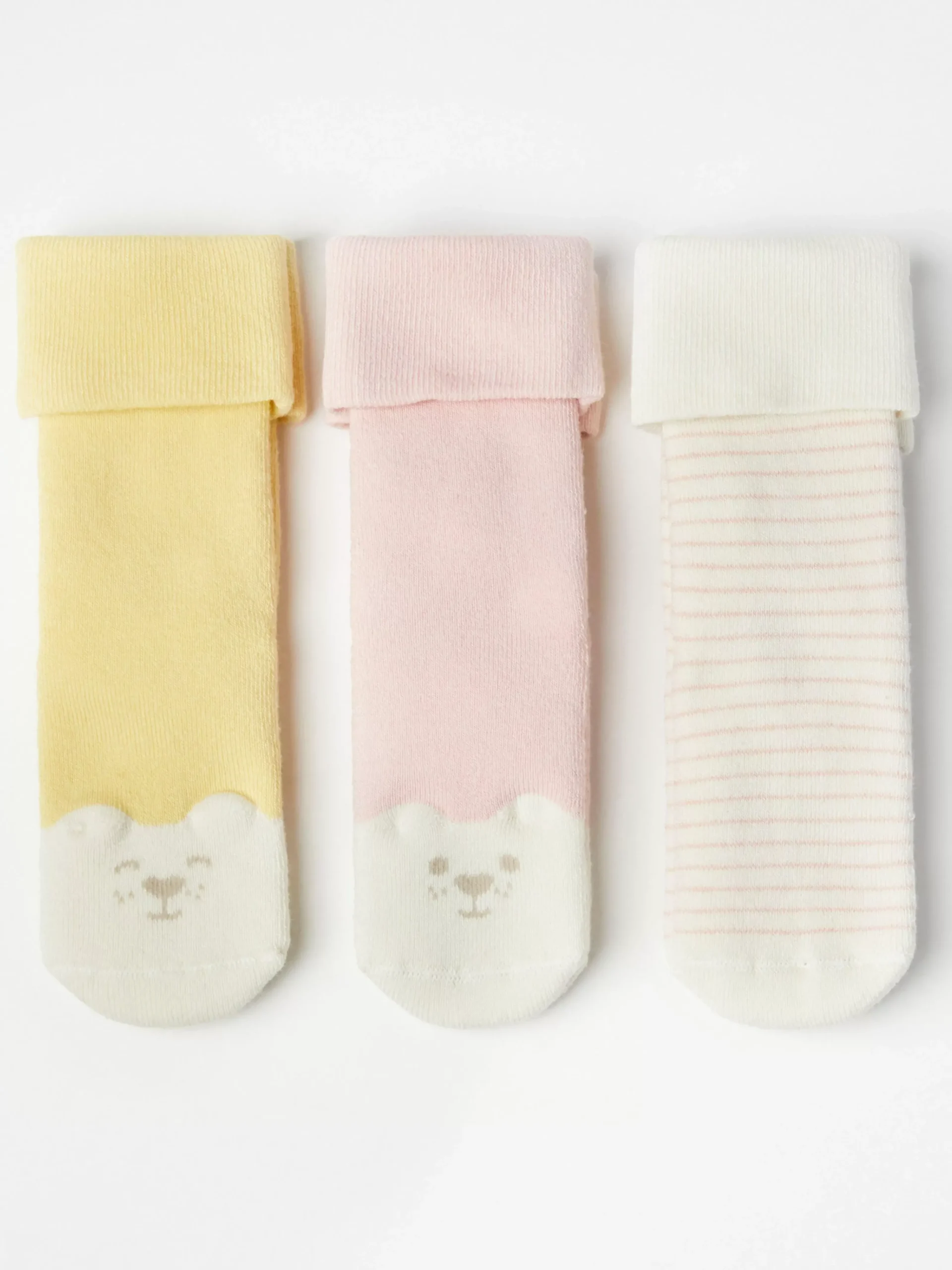 Nyfodd>Lindex 3-Pack Frottestrumpor Light Dusty Pink